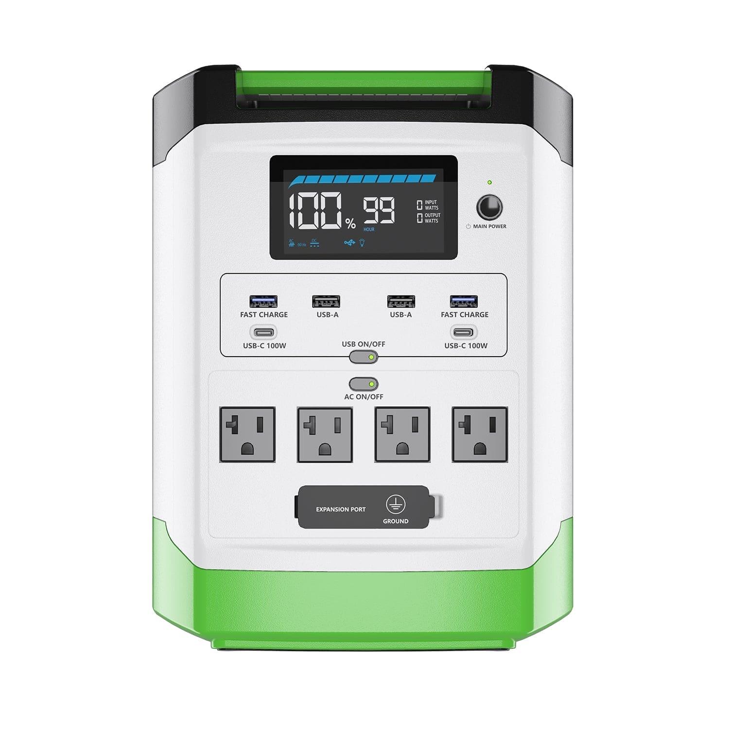 High Capacity Lithium 1800 Solar Generator - Energize Trek