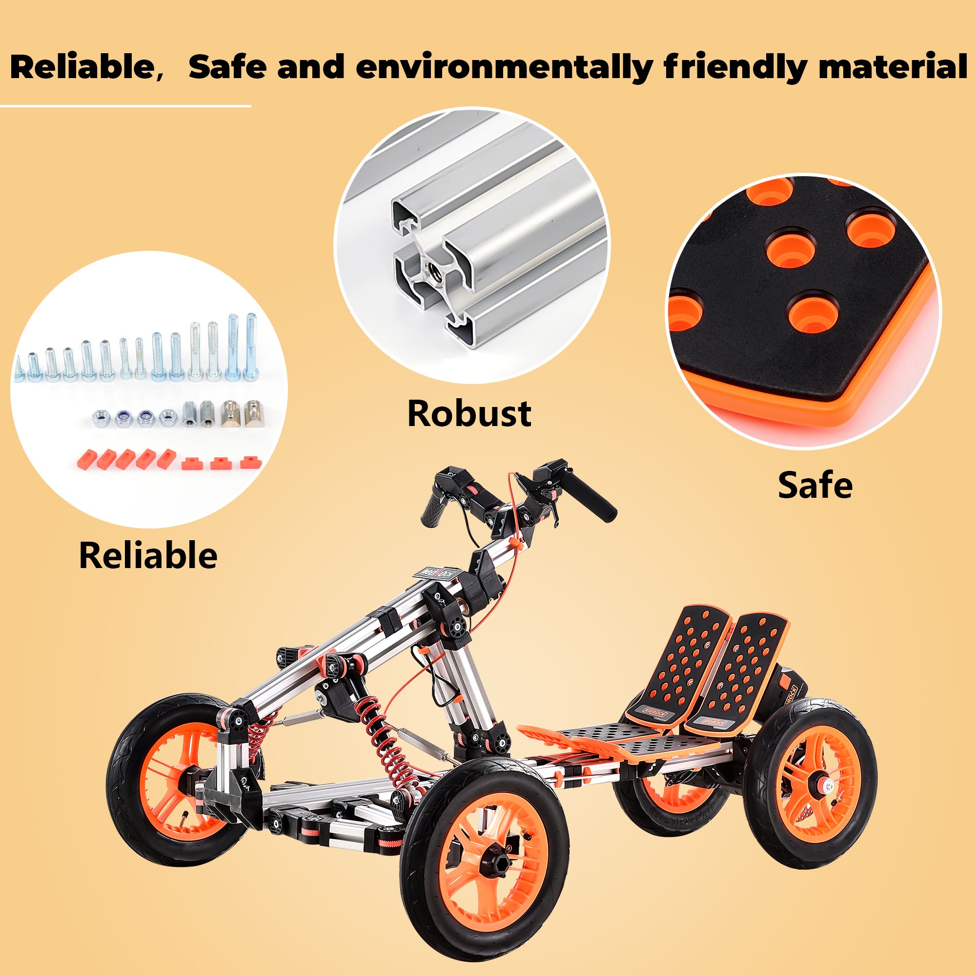High Strength Material Electric Innovative Go Kart - Energize Trek