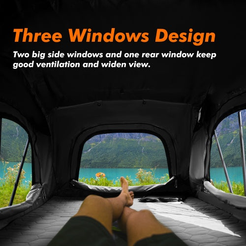 ILANDER Lite Cruiser Rooftop Tent 140cm, Entry Level Land Aluminum Folding Rooftop Tent For Sedans SUV Truck Camping Waterproof, Windproof, RuggedUnavailable Platform - Amazon - Energize Trek