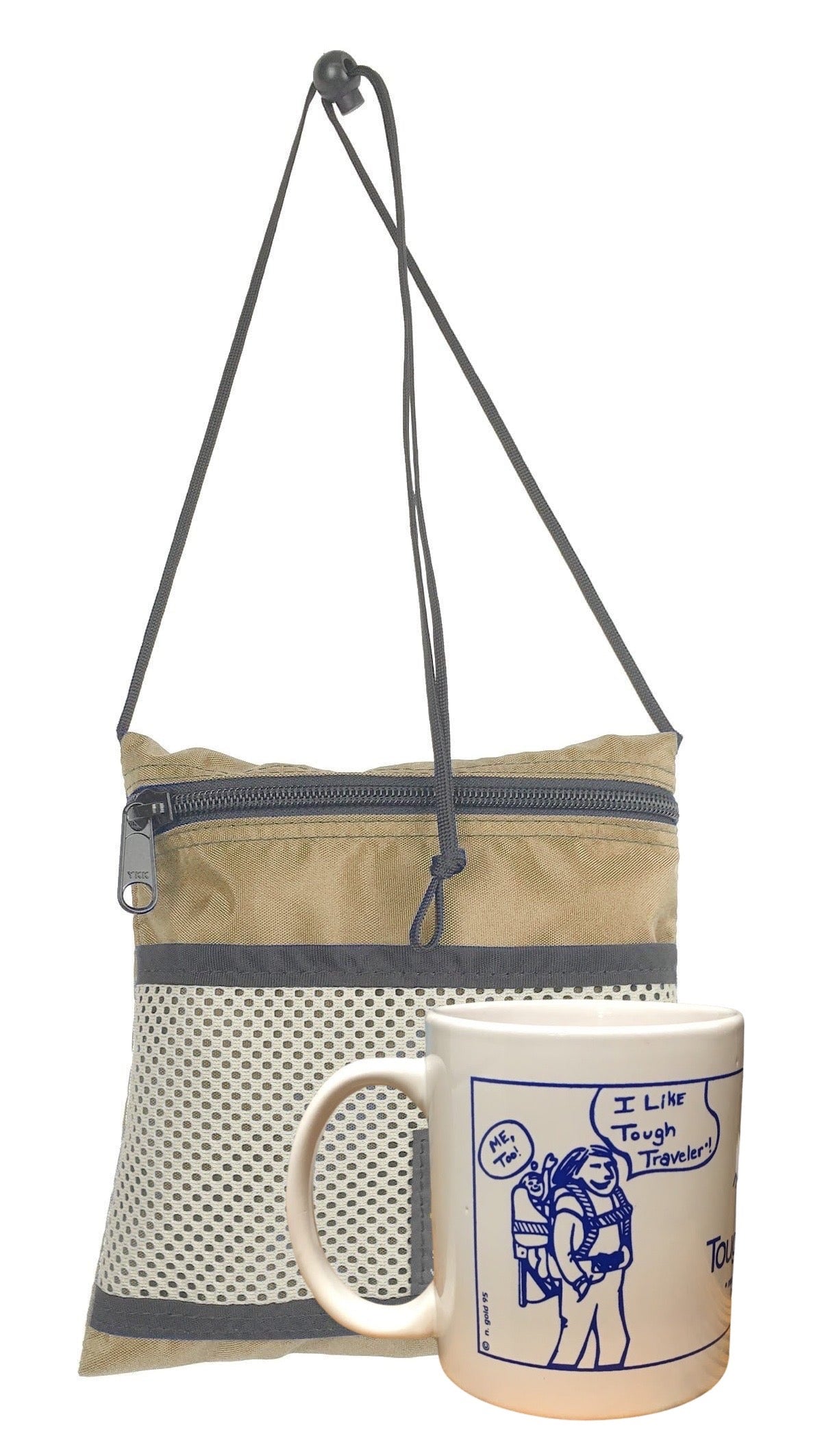LARGE POUCH with MESH POCKET