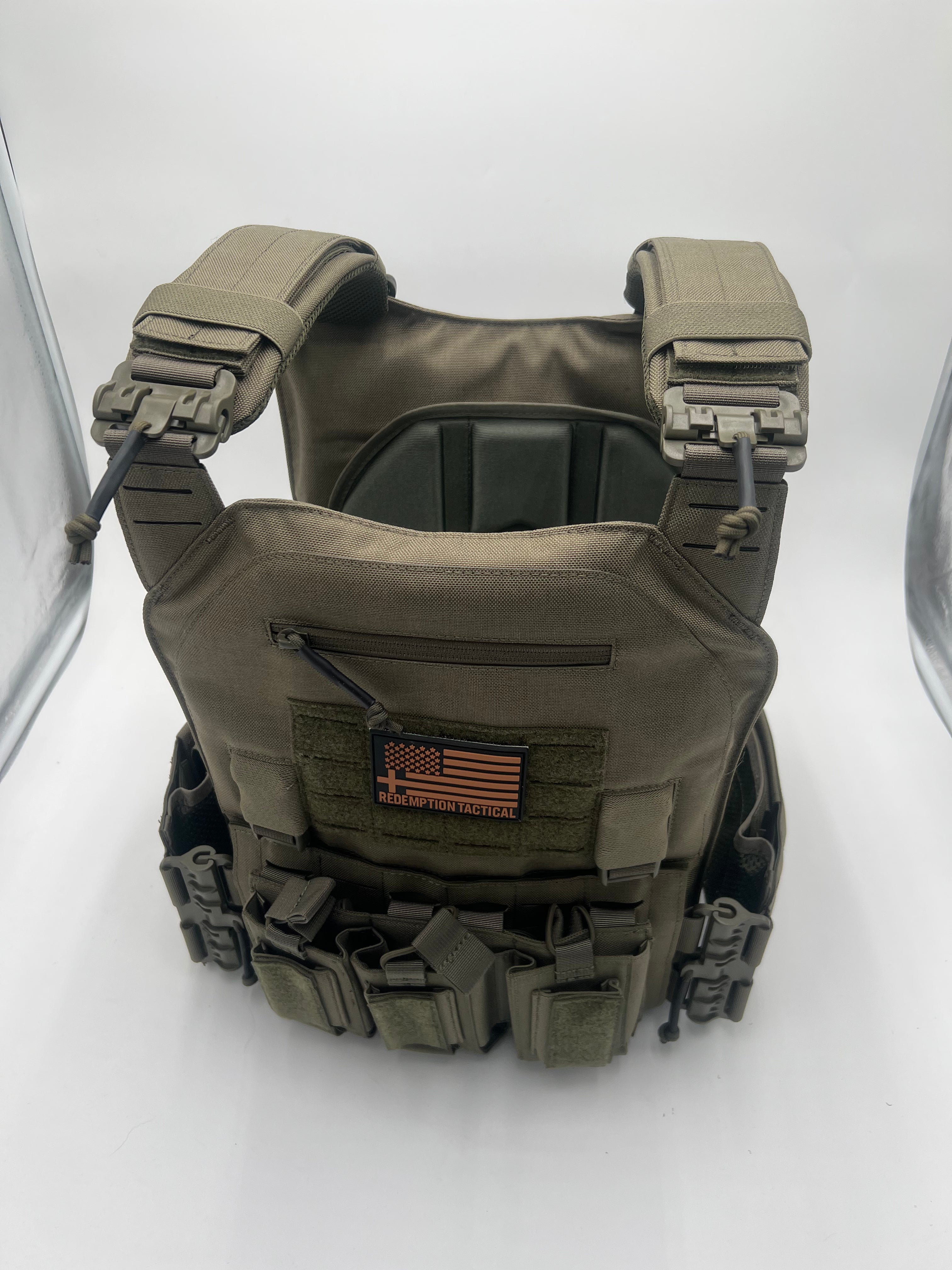 BIG BOY Crusader 2.0 XL Armor COMBO PACKAGE LIGHTWEIGHT LEVEL IV (2) XL Ceramic Front/Back Plates - Energize Trek