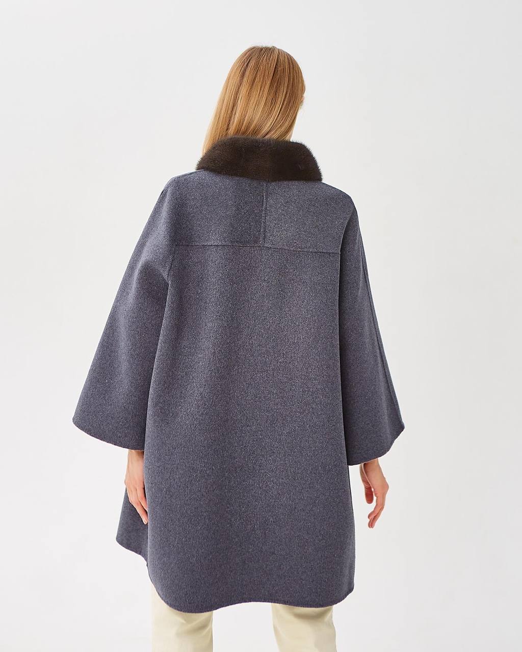 Genuine Scandinavian Mink Fur Virgin Wool Coat - Energize Trek