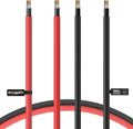 Solar Extension Cable with Extra Free Connectors(xx FT Red+xx FT Black)