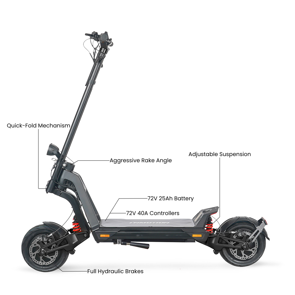 InMotion RS Jet Electric Scooter: 72V 25Ah Dual 2300W Motors - Energize Trek