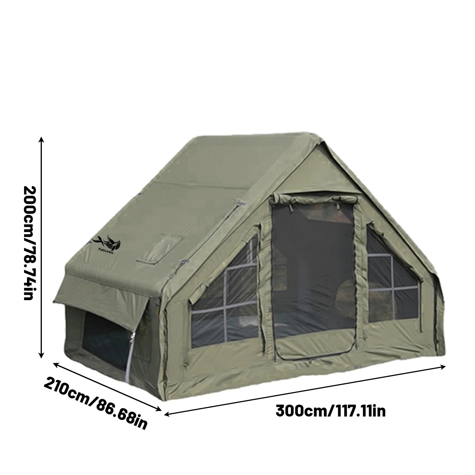 Inflatable Camping Tent With Skylight And Breathable Mesh - Energize Trek