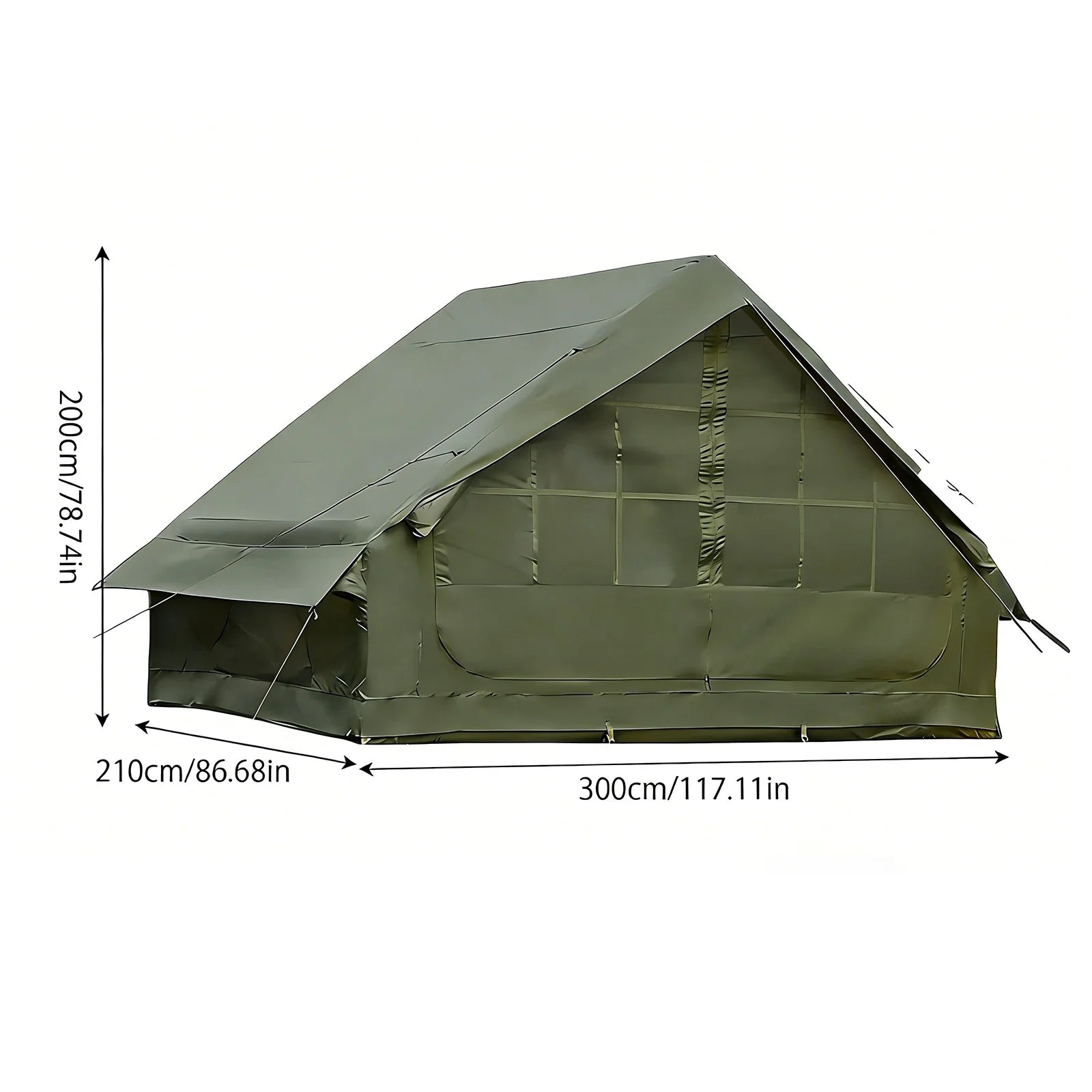 Inflatable Camping Tent With Skylight And Breathable Mesh - Energize Trek