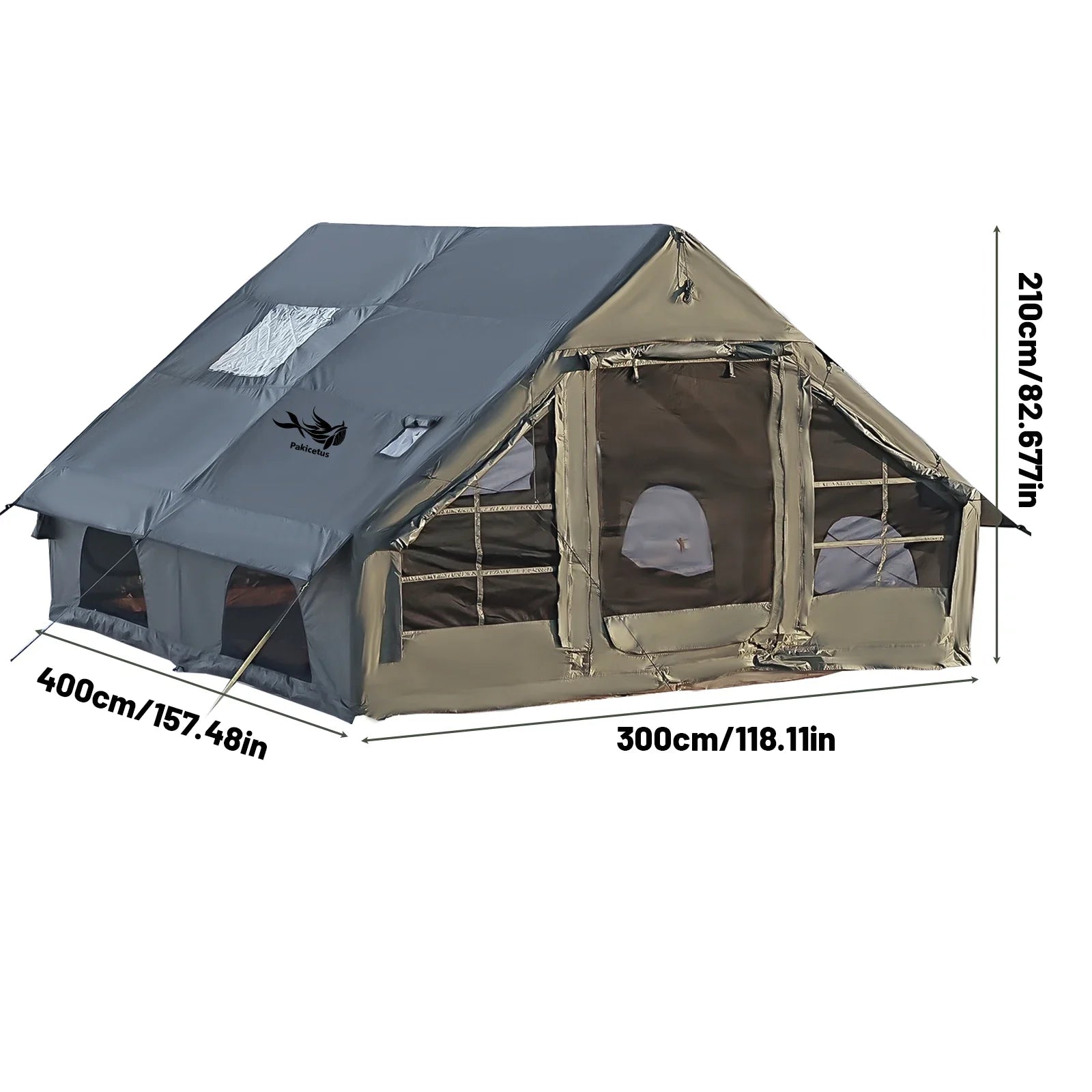 Inflatable Camping Tent With Skylight And Breathable Mesh - Energize Trek