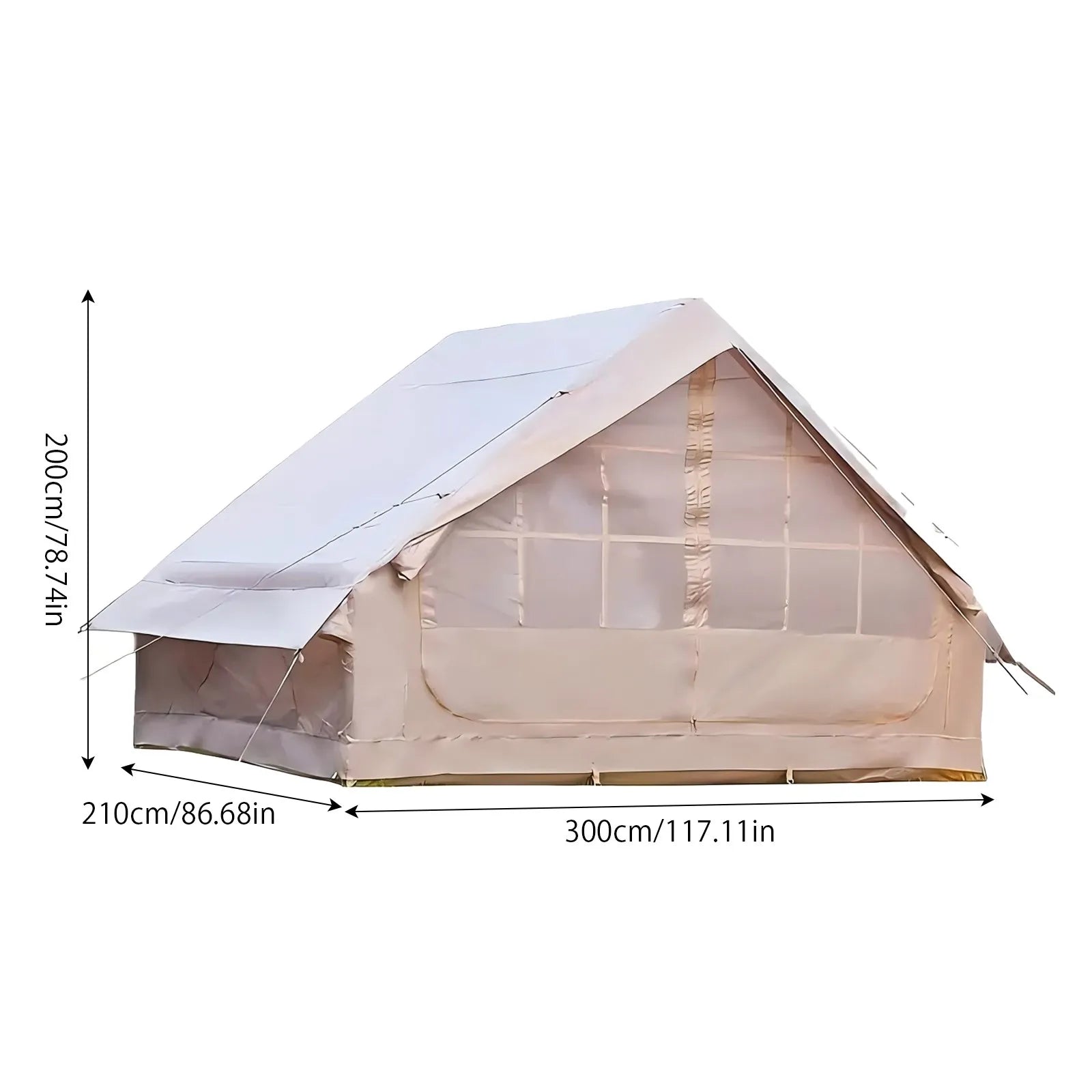Inflatable Camping Tent With Skylight And Breathable Mesh - Energize Trek