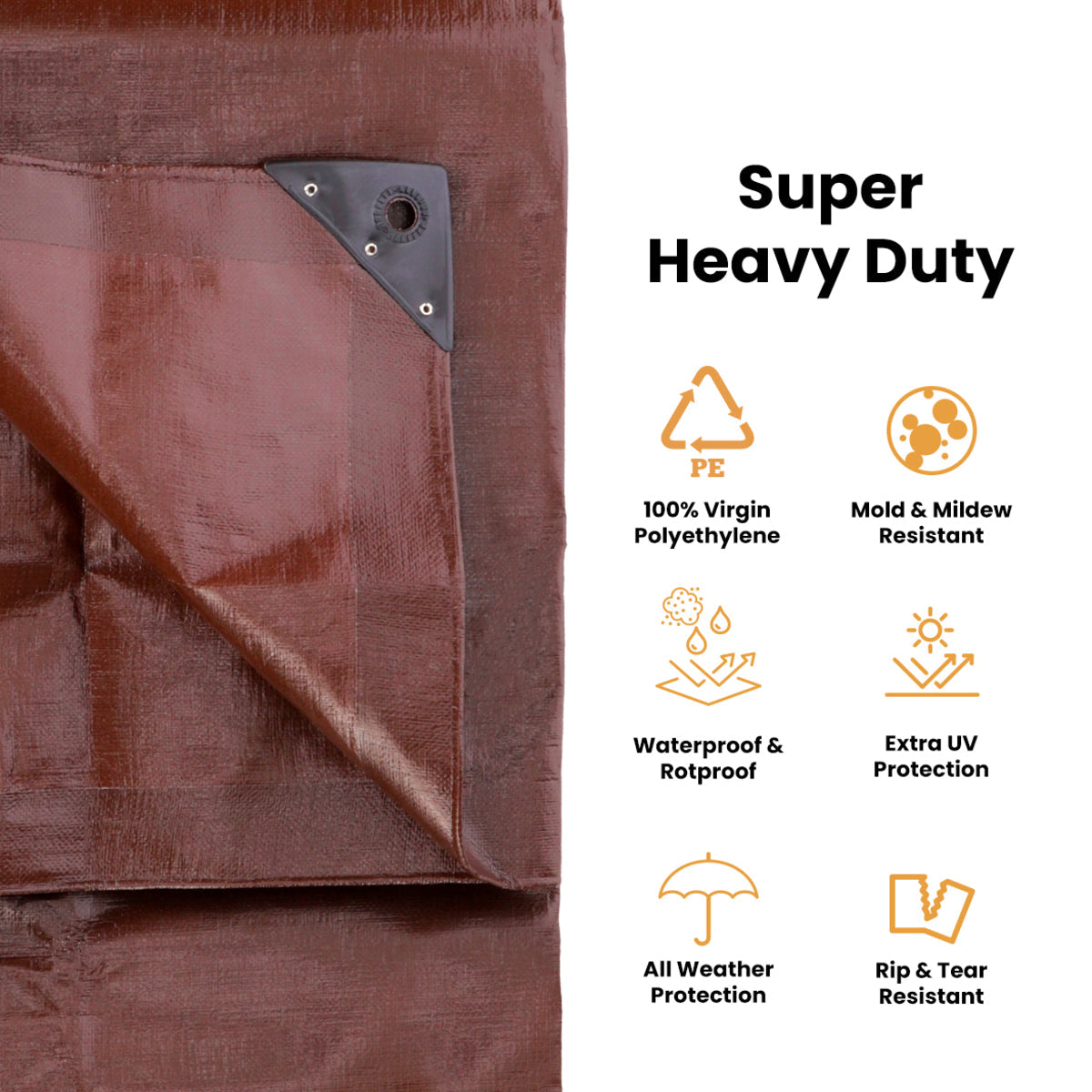 30’ x 50’ Super Heavy Duty Poly Tarp - Energize Trek