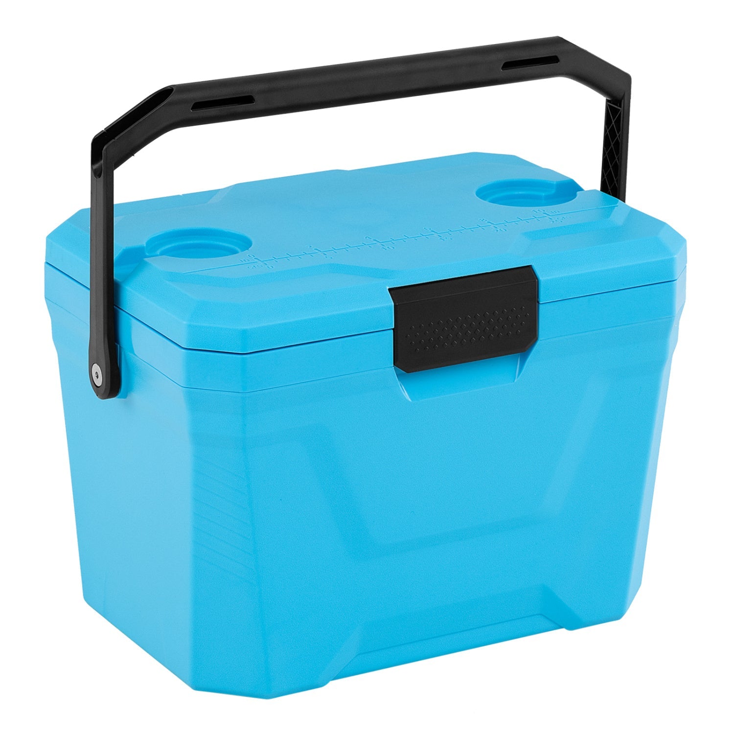 Insulated Portable Cooler Hard Shell Ice Chest with 2 Cup Holders - Energize Trek