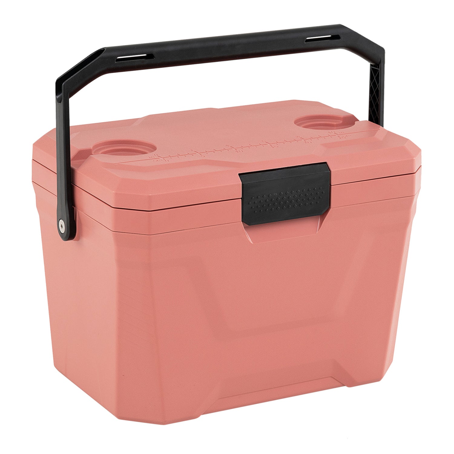 Insulated Portable Cooler Hard Shell Ice Chest with 2 Cup Holders - Energize Trek