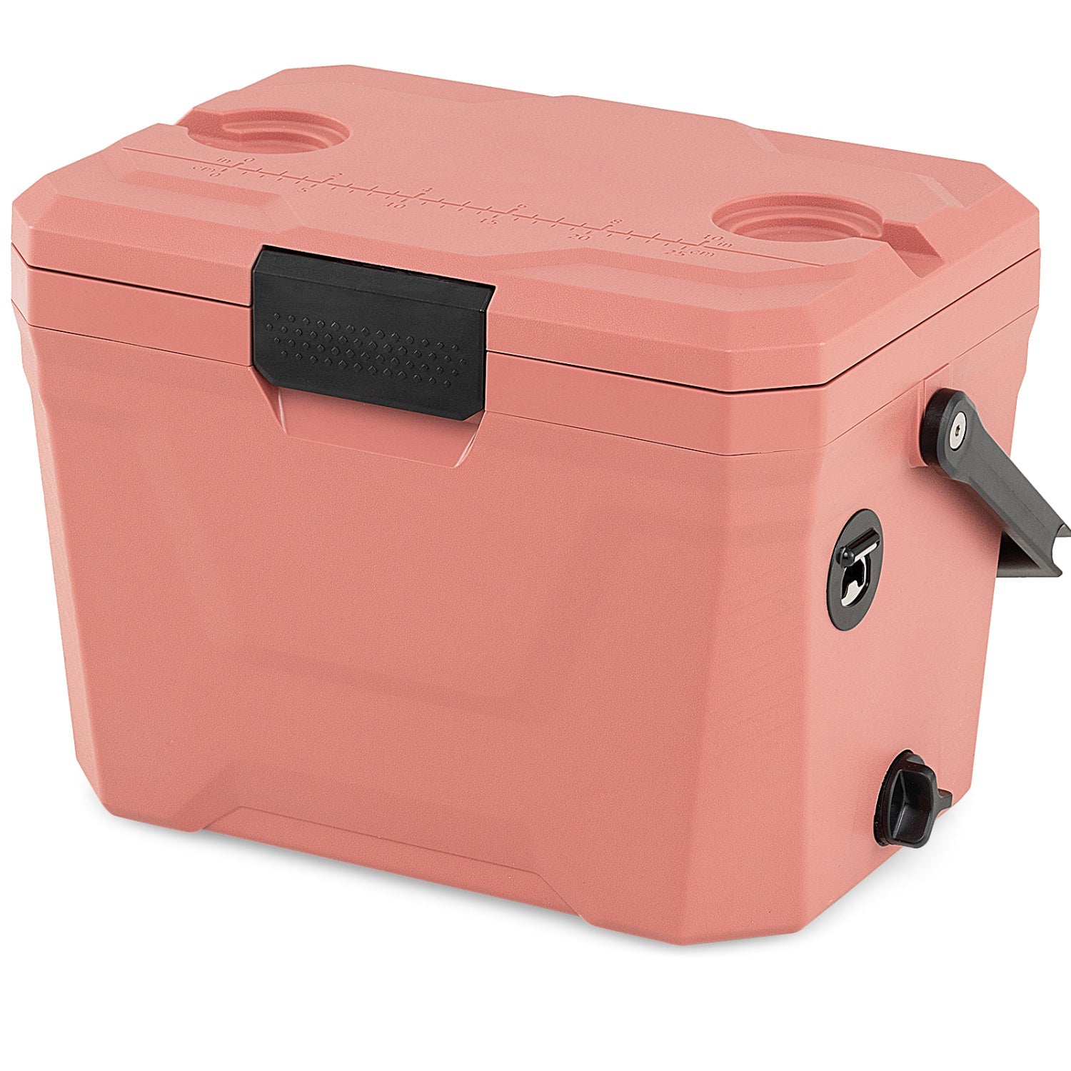 Insulated Portable Cooler Hard Shell Ice Chest with 2 Cup Holders - Energize Trek