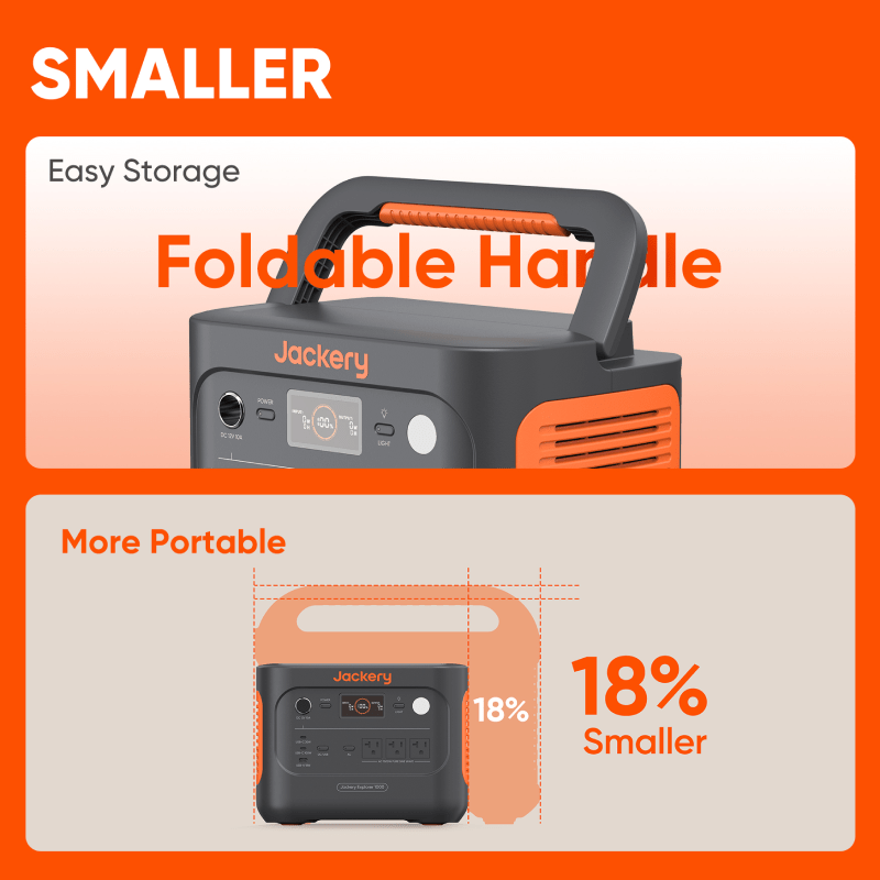 Jackery Portable Power Station  Explorer 1000 - Energize Trek