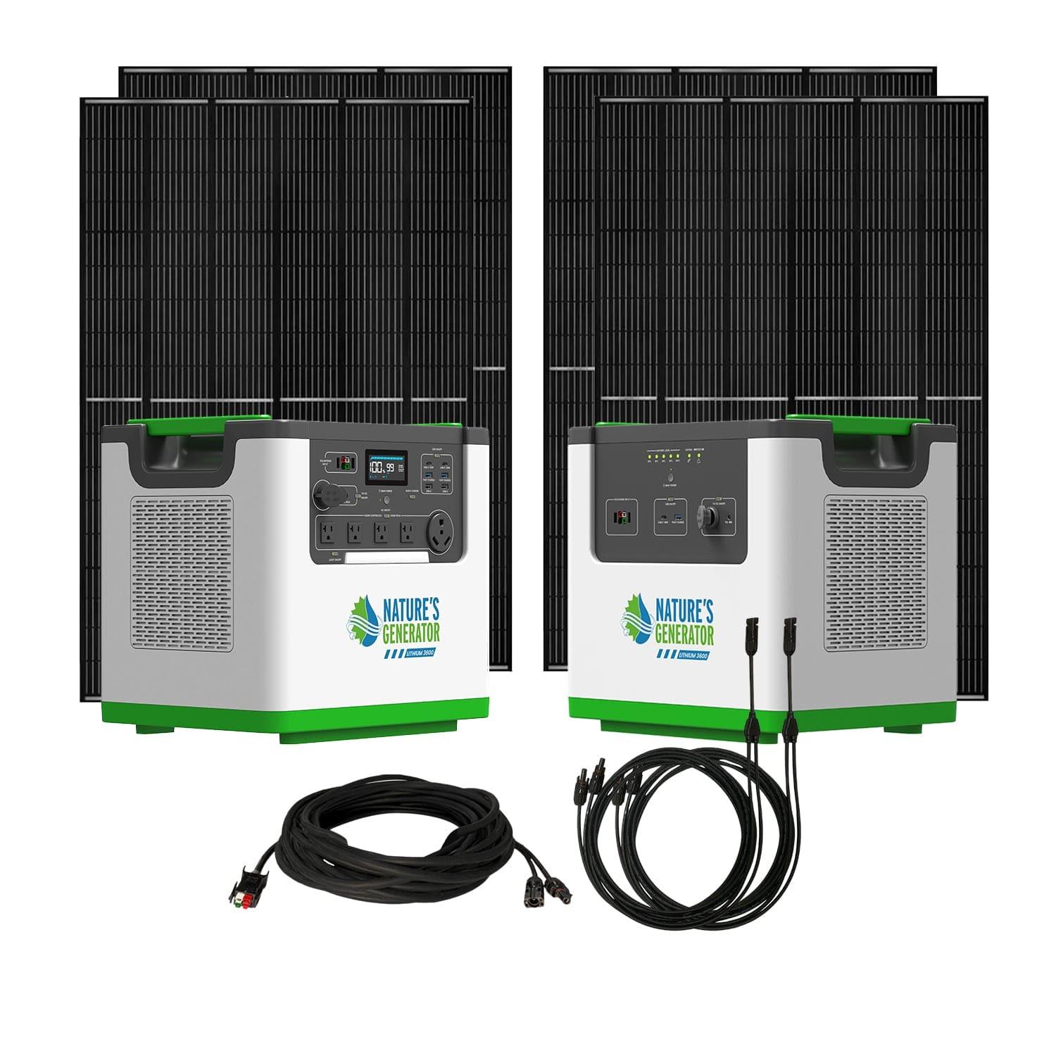 Nature's Generator Lithium 3600 Solar Generator - Energize Trek