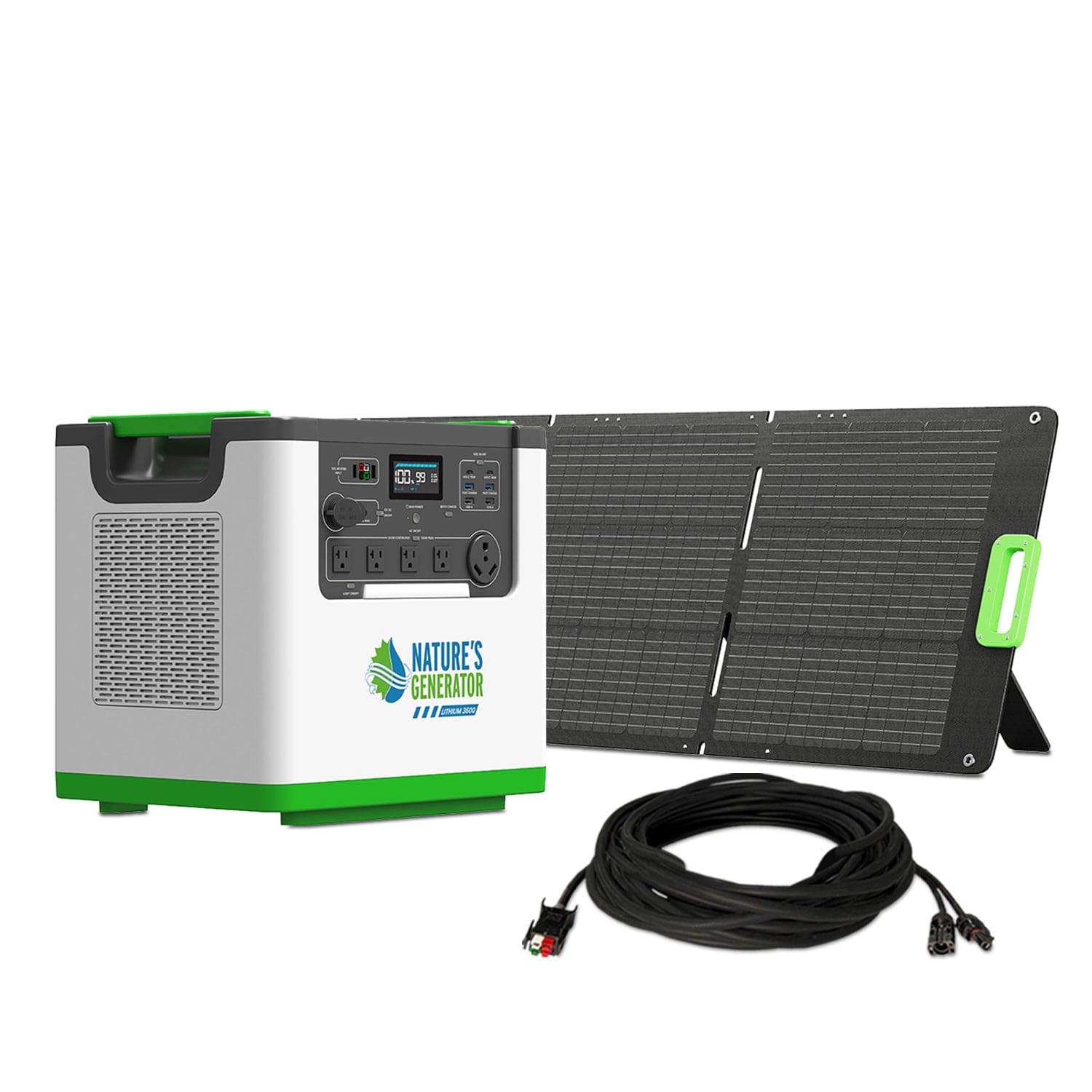 Nature's Generator Lithium 3600 Solar Generator - Energize Trek