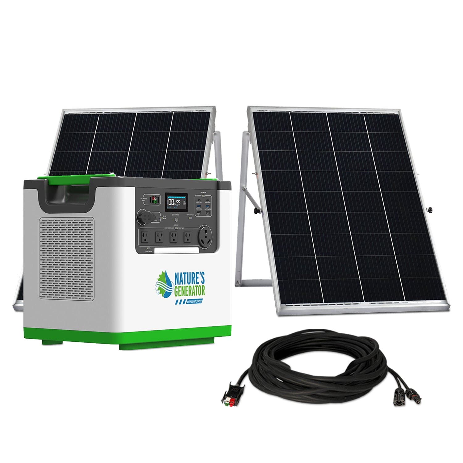 Nature's Generator Lithium 3600 Solar Generator - Energize Trek