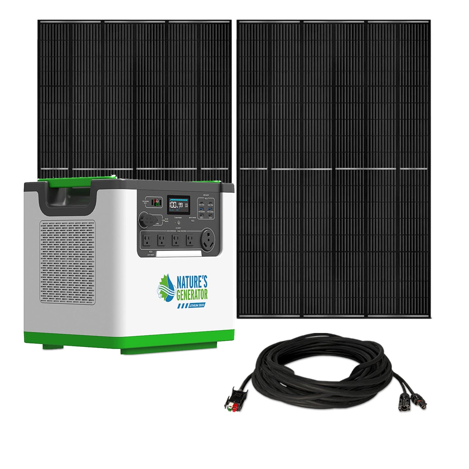 Nature's Generator Lithium 3600 Solar Generator - Energize Trek