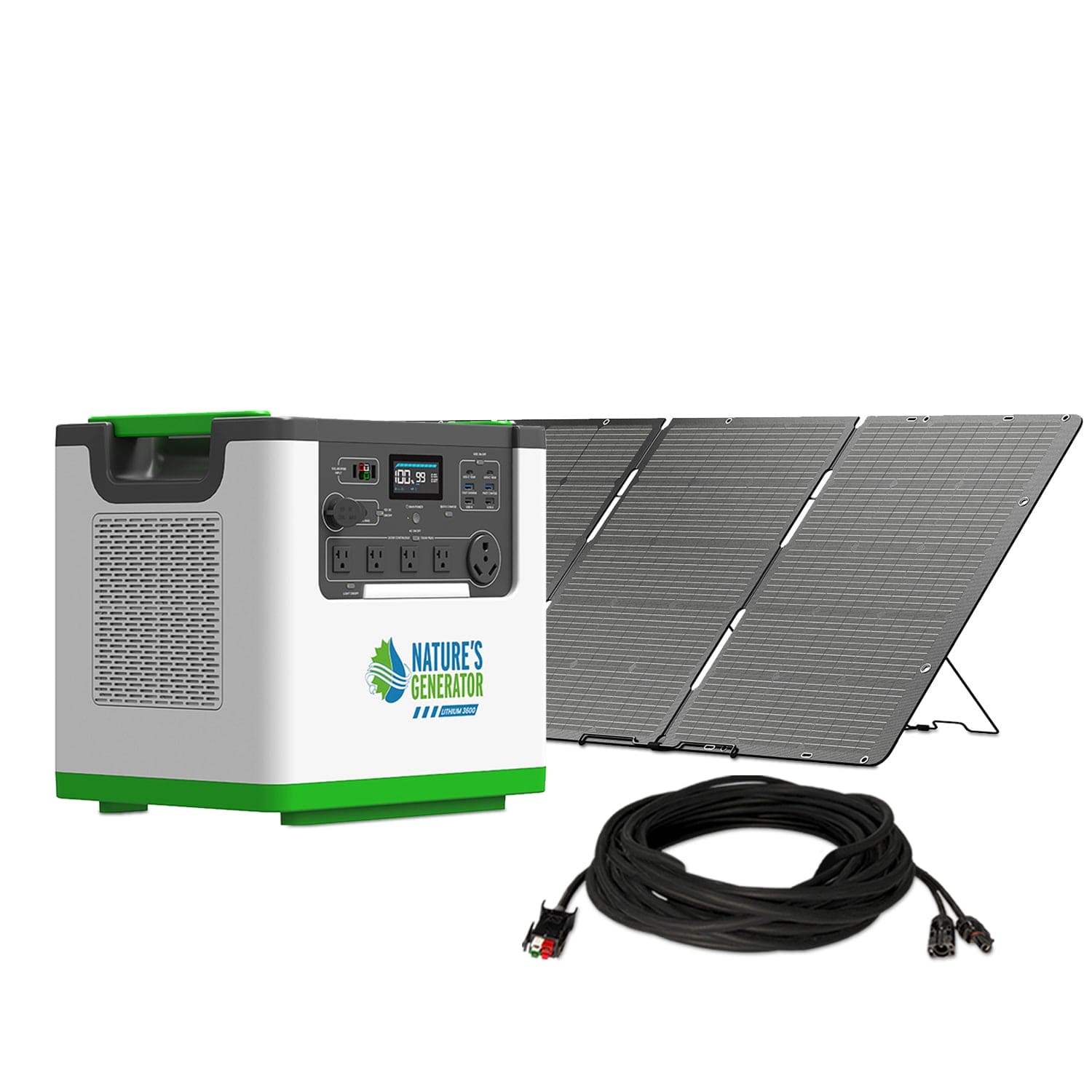 Nature's Generator Lithium 3600 Solar Generator - Energize Trek