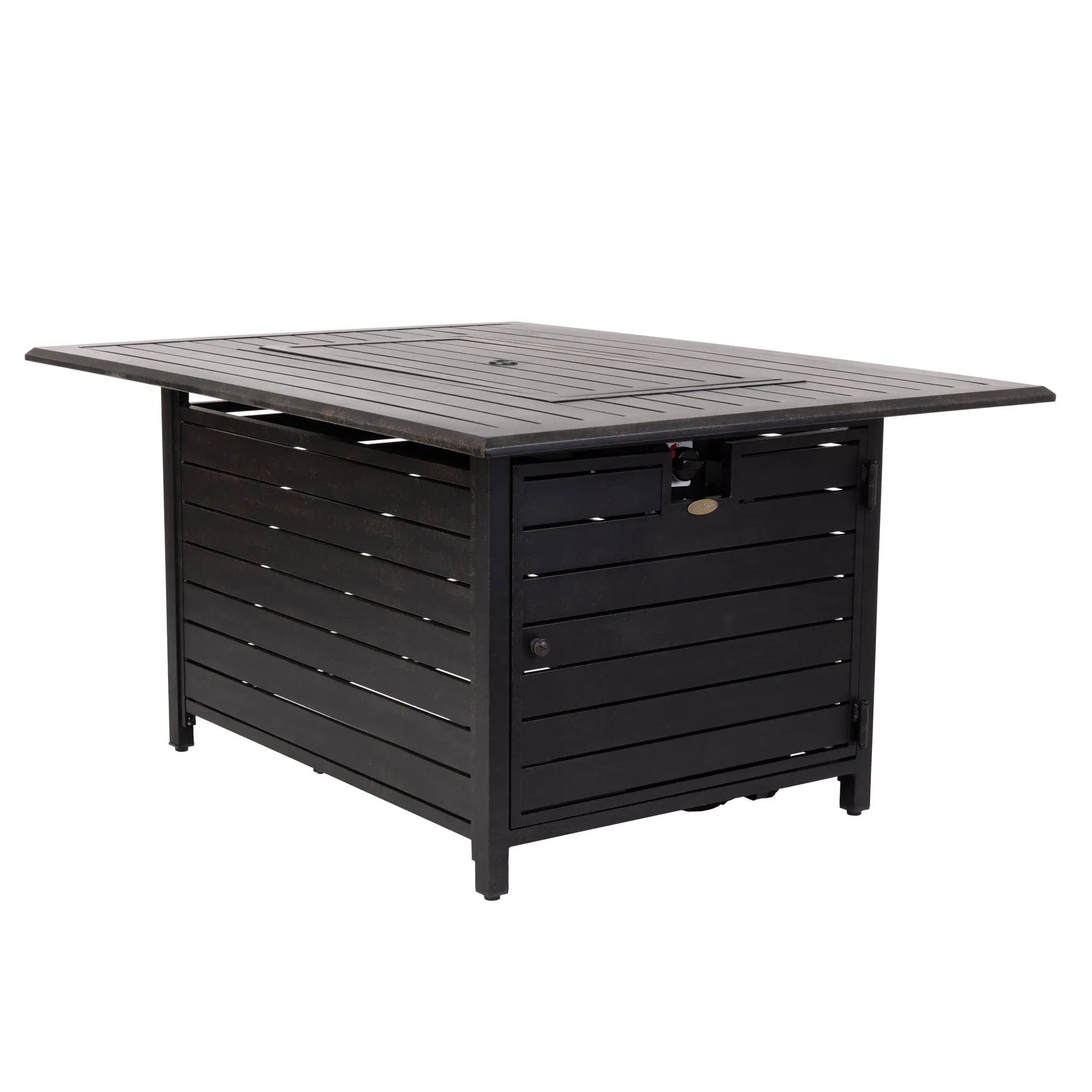 Longmont 48" Rectangular Aluminum Convertible Gas Fire Pit Table - Energize Trek