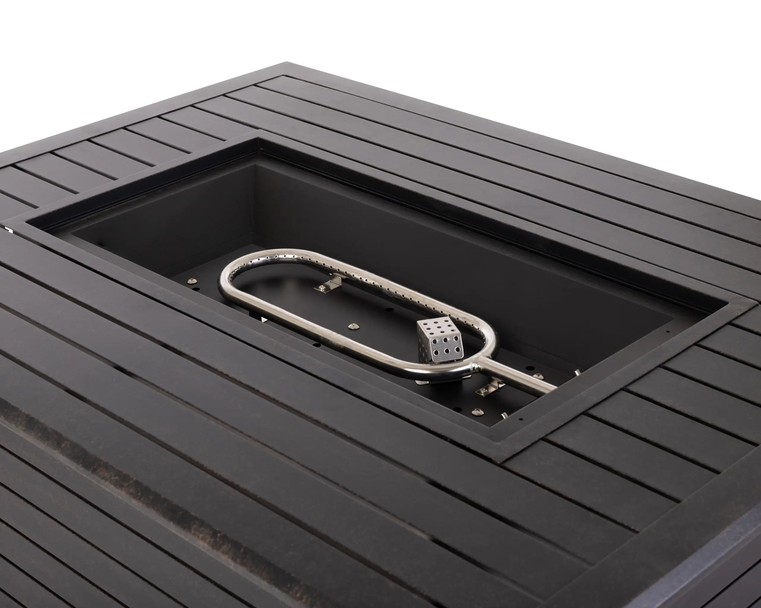 Longmont 48" Rectangular Aluminum Convertible Gas Fire Pit Table - Energize Trek