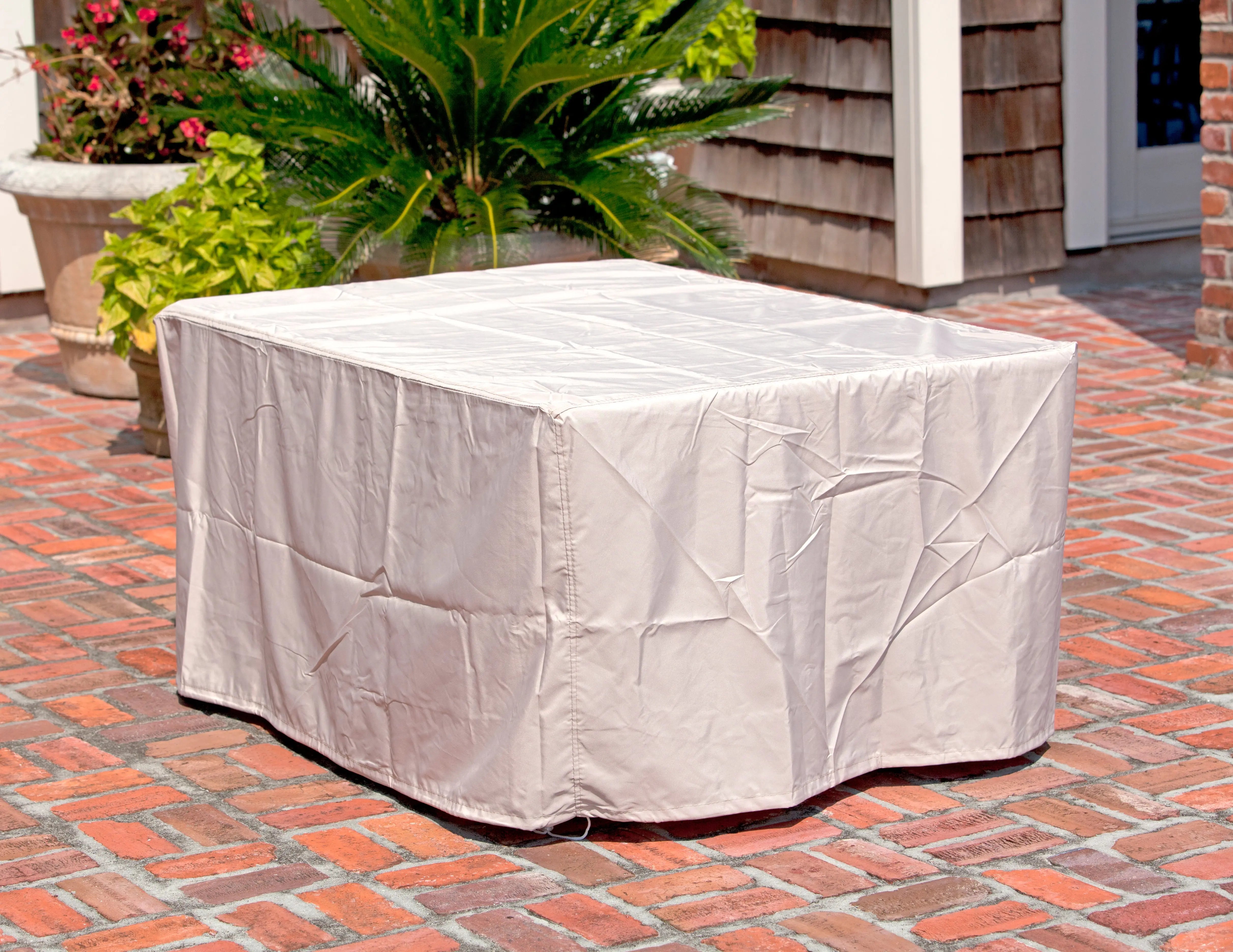 Longmont 48" Rectangular Aluminum Convertible Gas Fire Pit Table - Energize Trek
