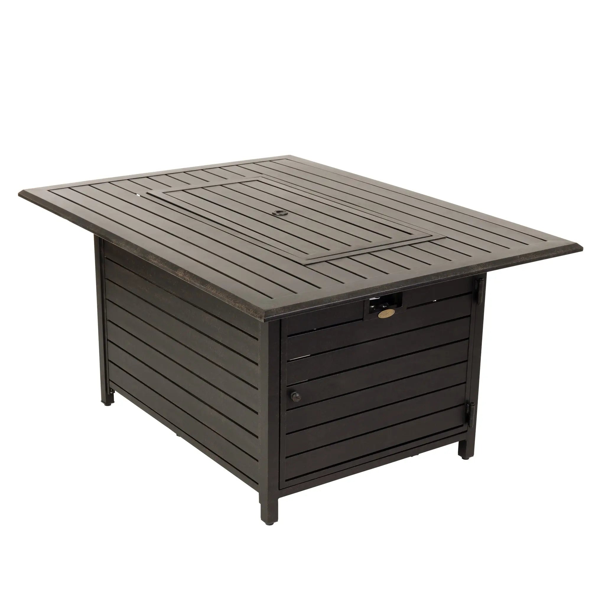 Longmont 48" Rectangular Aluminum Convertible Gas Fire Pit Table - Energize Trek