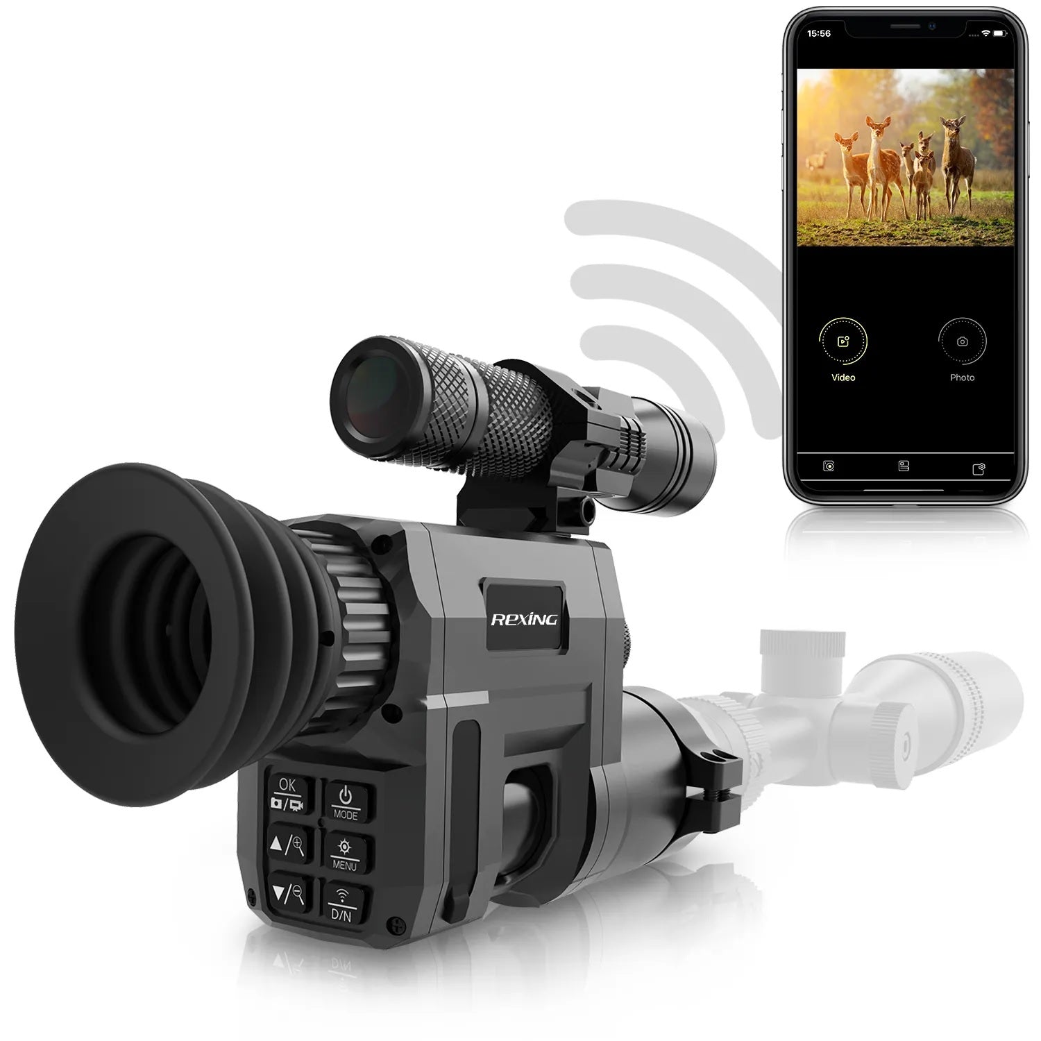 Rexing NVS1 Digital Infrared Night Vision Scope Camera HD Video Recording with Wi-Fi - Energize Trek
