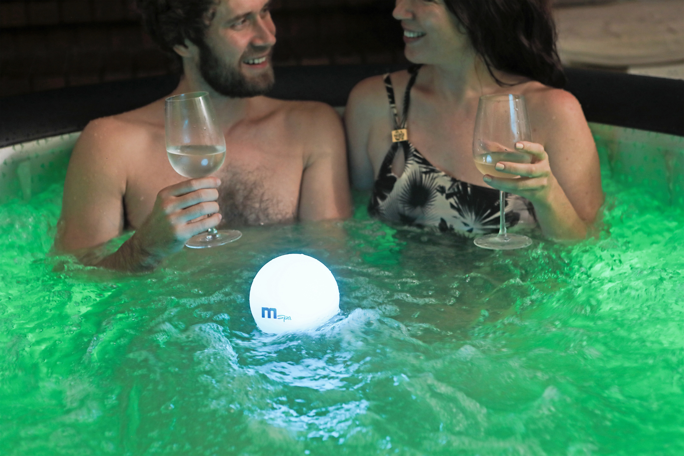 MSPA | AURORA | Urban Series | Inflatable Hot Tub & Spa | Light up the night | Upto 6 Person - Energize Trek