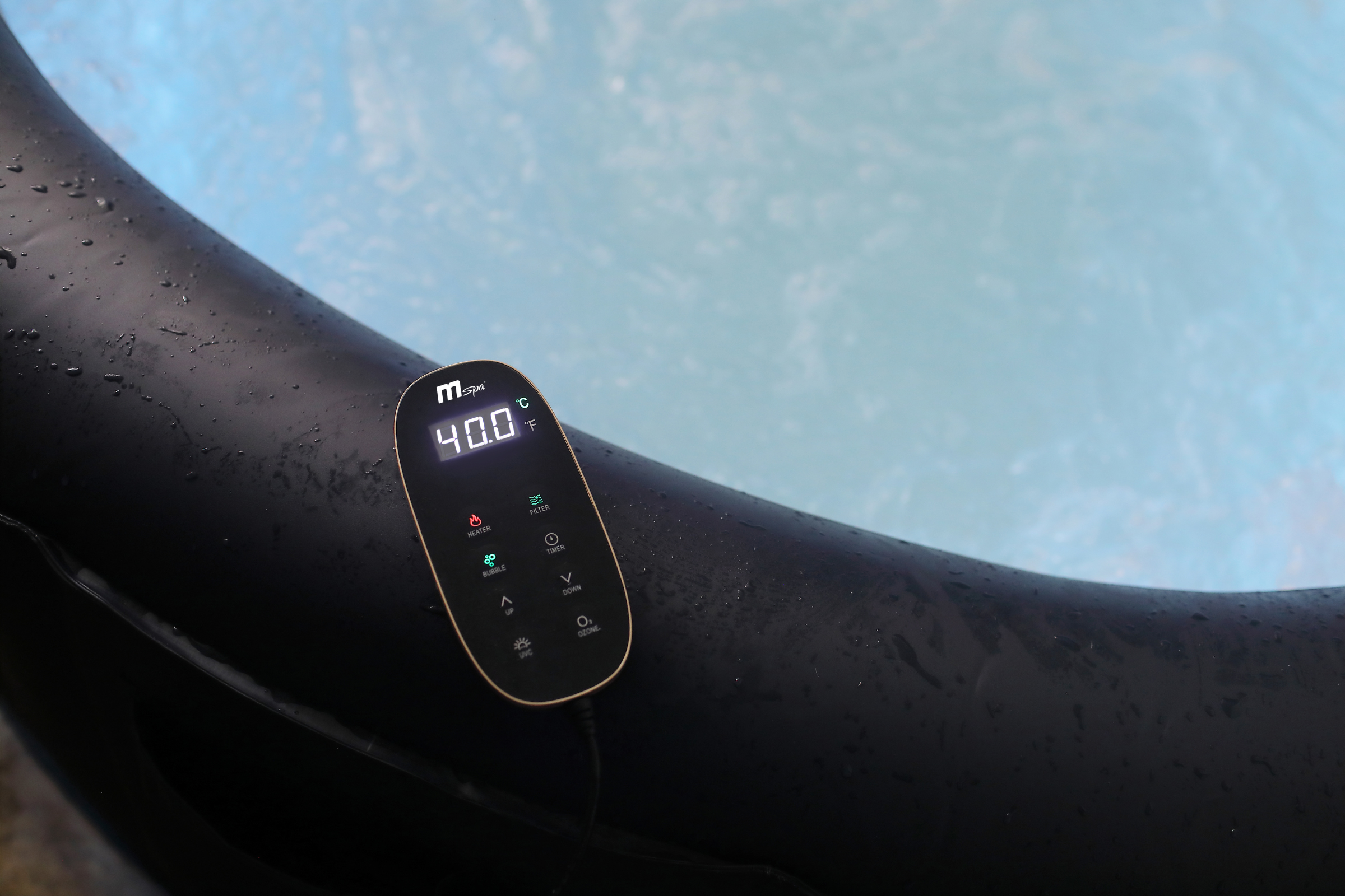 MSPA | AURORA | Urban Series | Inflatable Hot Tub & Spa | Light up the night | Upto 6 Person - Energize Trek