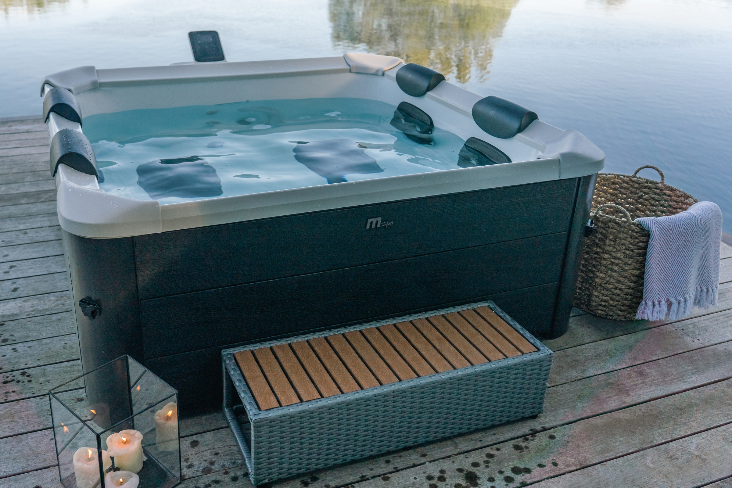 MSPA | OSLO | Frame Series | Rigid Hot Tub & Spa | Light up the night | Upto 6 Person - Energize Trek