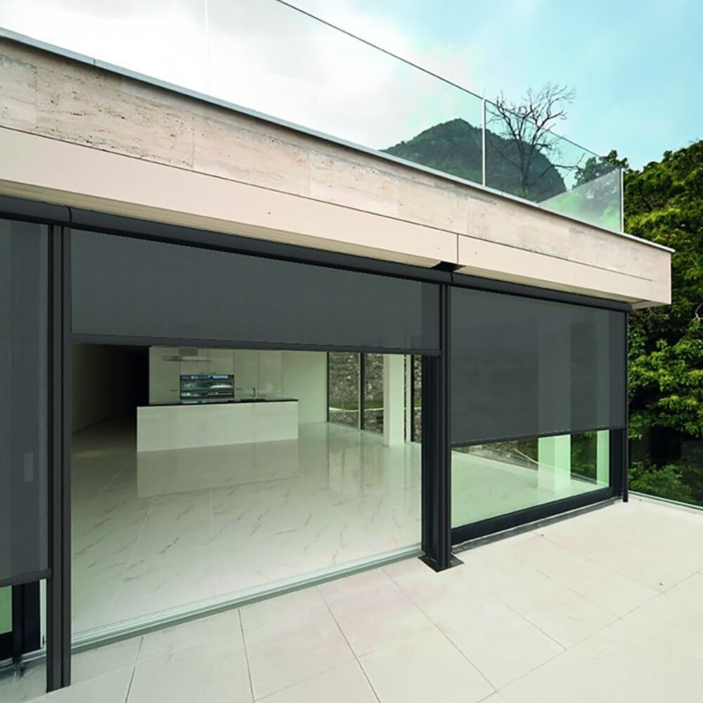 Multiple Awnings Mosquiteria Premium Motorized Retractable Blind With Zipper Closure System (SAK48162) - Energize Trek