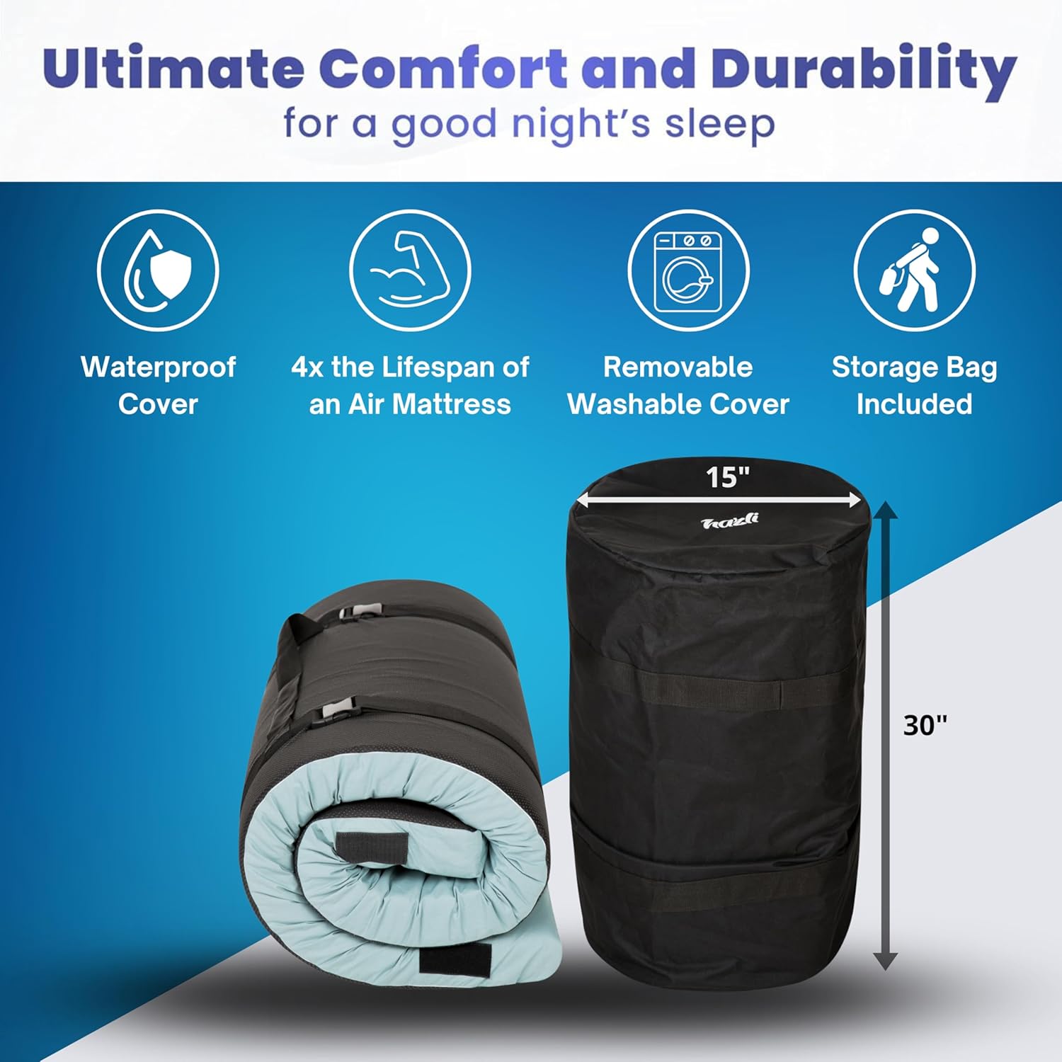 Matrix Air-Cell Memory Foam Camping Mattress - Energize Trek
