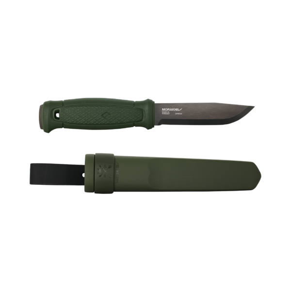 Mora Garberg Blackblade Military Green Carbon with Simple Poly Sheath #14528 - Energize Trek