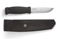 Mora Garberg in a leather sheath with a blackened carbon steel #13100 - Energize Trek