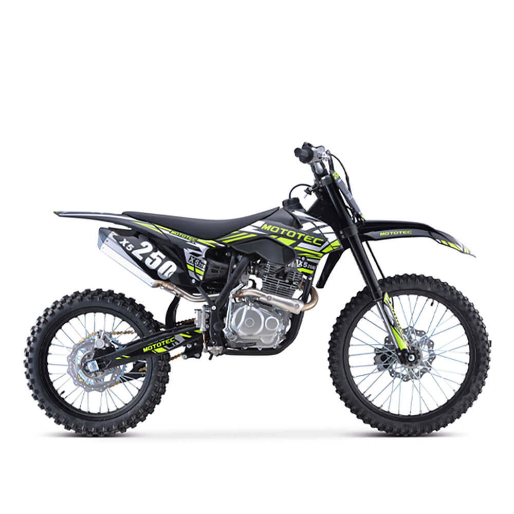 MotoTec X5 250CC 4-Stroke High-Performance Off-Road Gas Dirt Bike, Black (SAK39425) - Energize Trek
