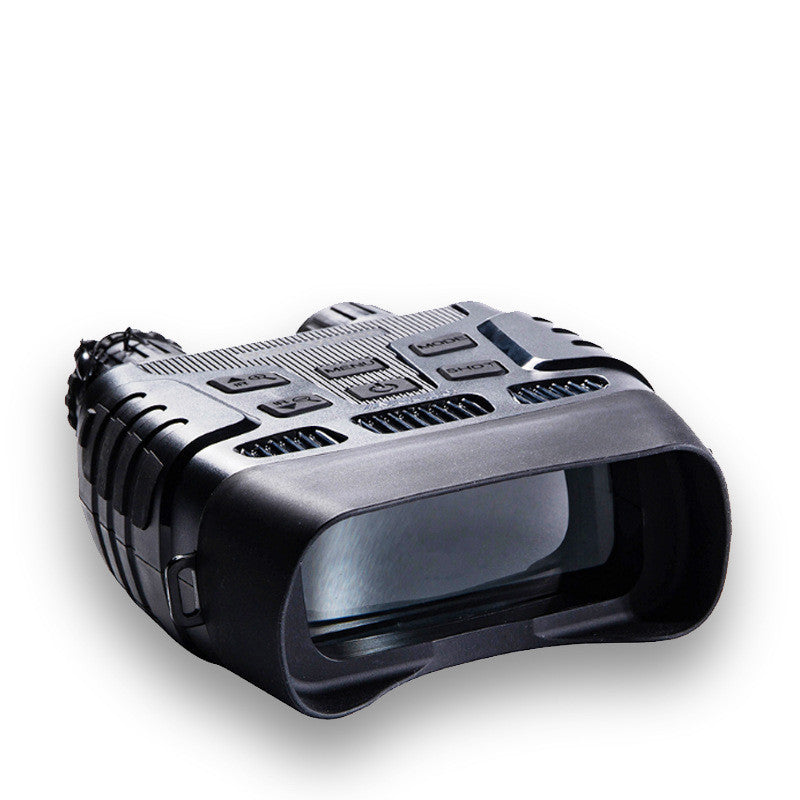 Black and silver electronic device on a white background