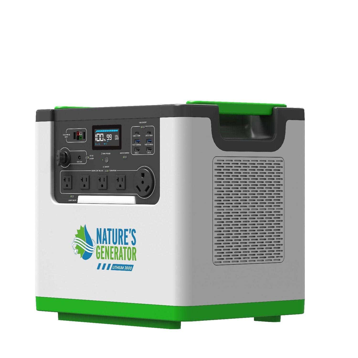 Nature's Generator Lithium 3600 Solar Generator - Energize Trek