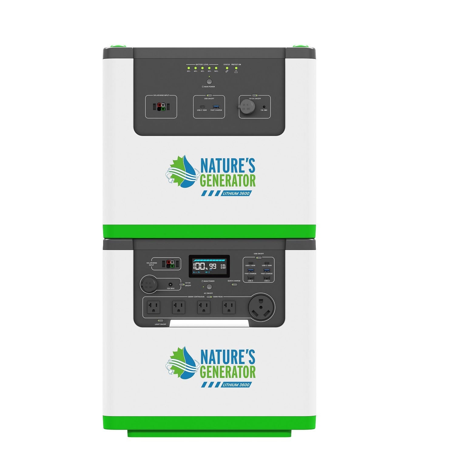 Nature's Generator Lithium 3600 Solar Generator - Energize Trek