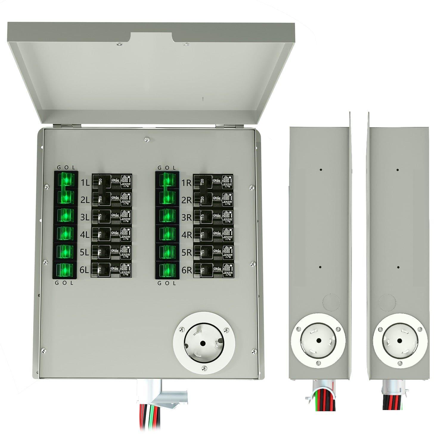 Nature's Generator 12-Circuit 120/240V 50A Non-Automatic Power Transfer Switch - Energize Trek