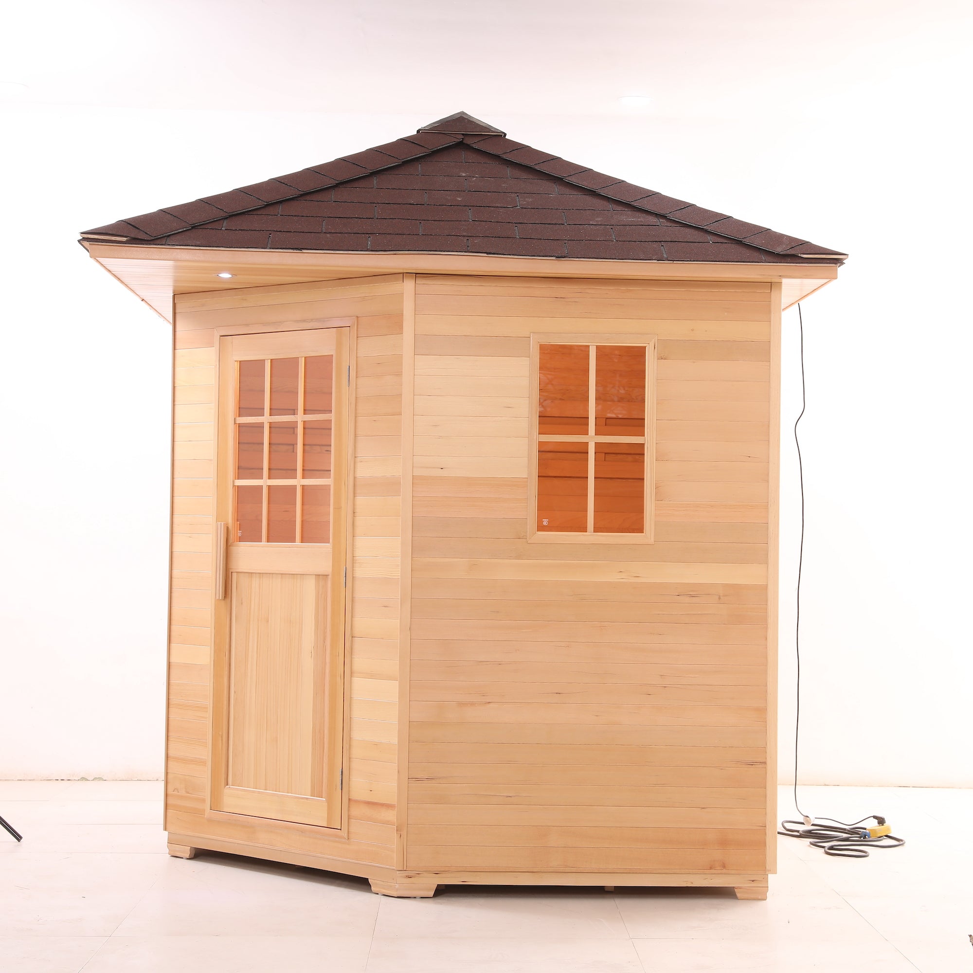 SAUNA EVOLUTION®  Outdoor Wood Steam Sauna（5-6 Person）Cabin 04 - Energize Trek