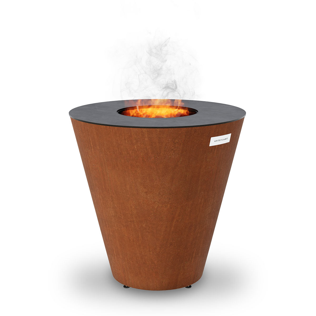 Arteflame ONE30 — 30″ One Series Flat-Top Charcoal Grill & Fire Bowl (Single-Piece CORTEN Steel) - Energize Trek