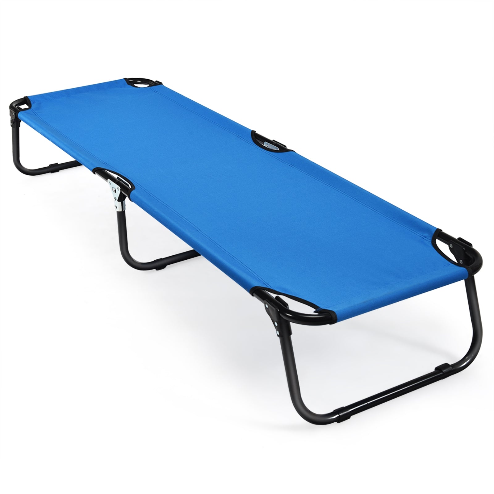 Outdoor Folding Camping Bed for Sleeping Hiking Travel-Black - Energize Trek