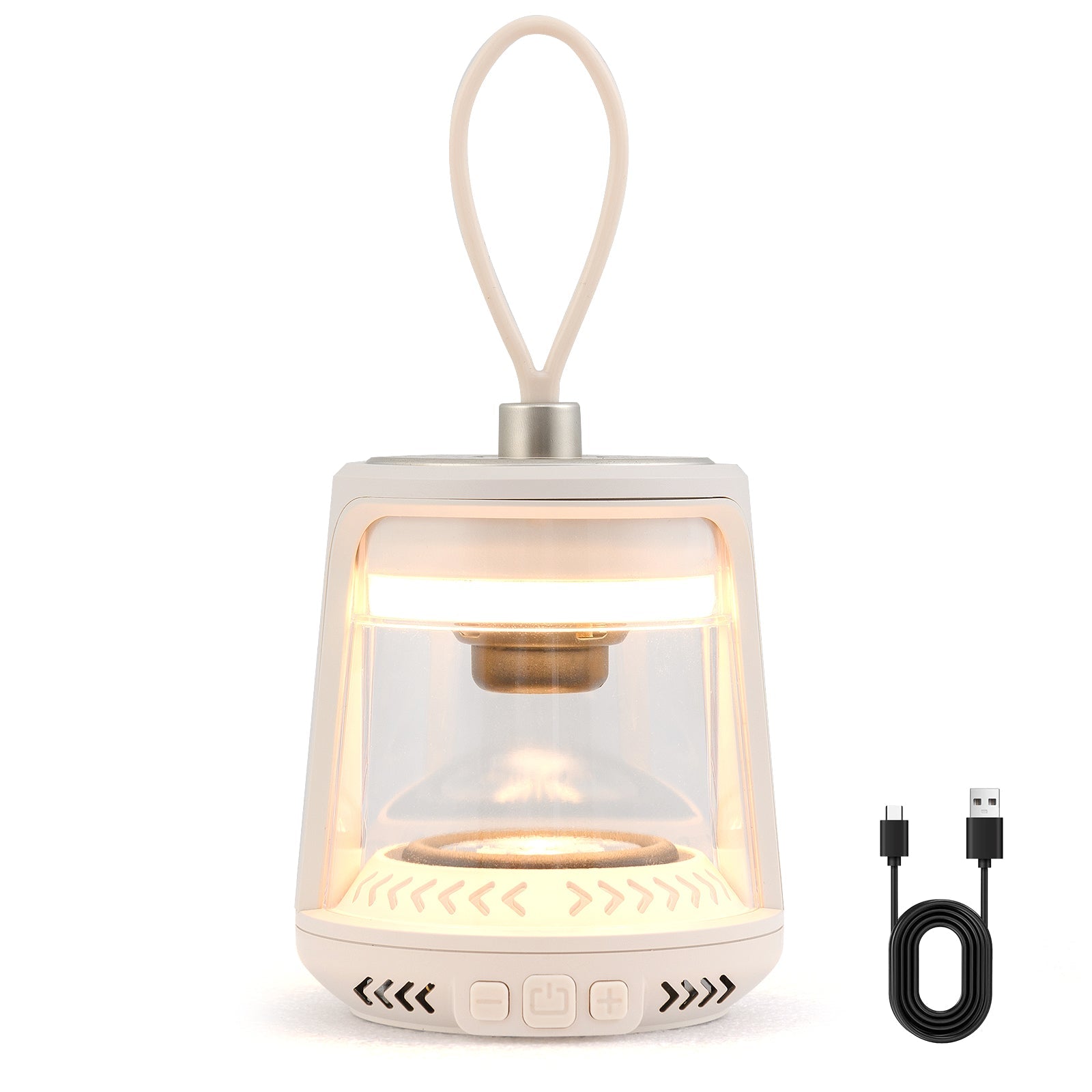 Outdoor Waterproof Camping Lantern Speaker with 3 LED Light Colors - Energize Trek