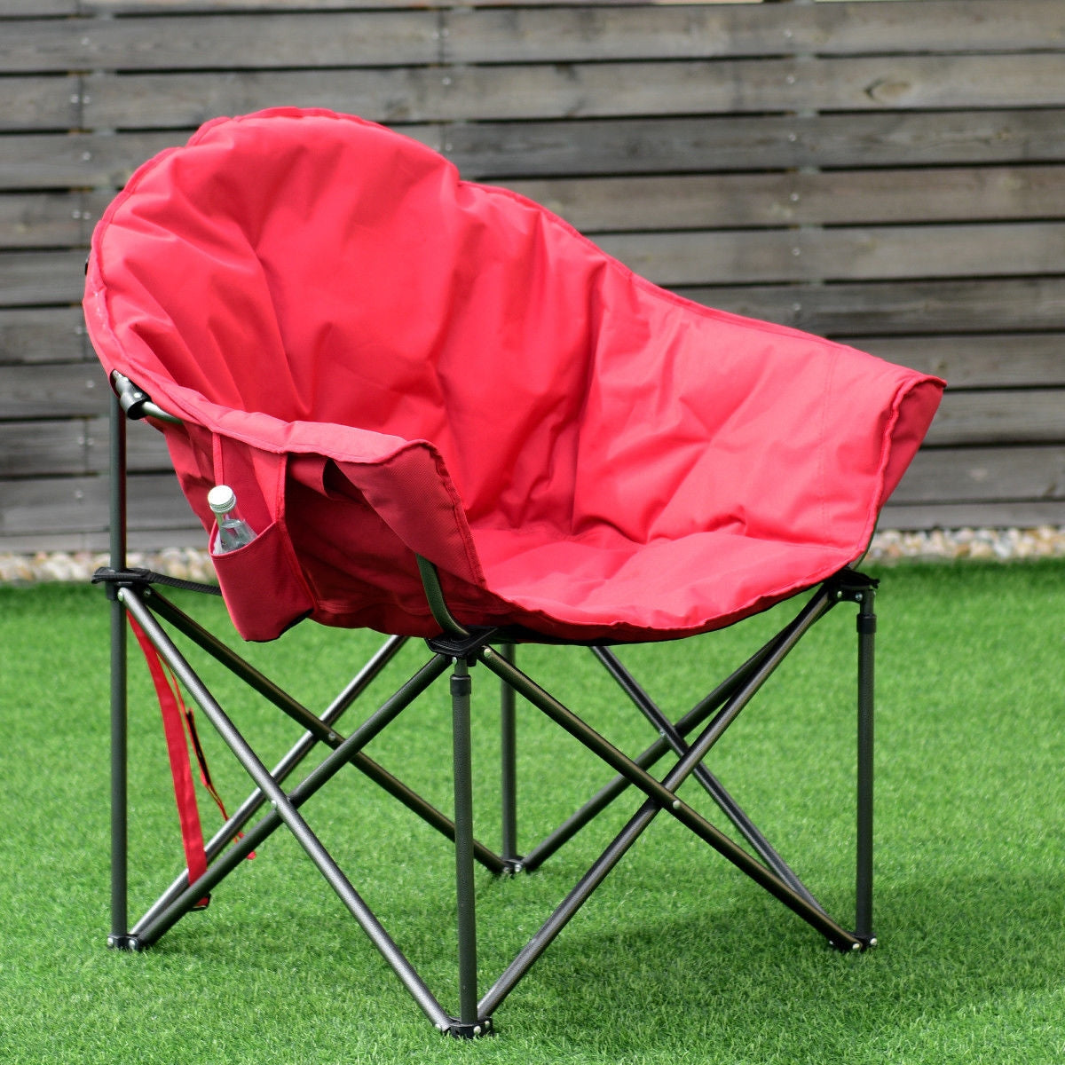 Oversized Folding Camping Moon Chair with Cup Holder - Energize Trek
