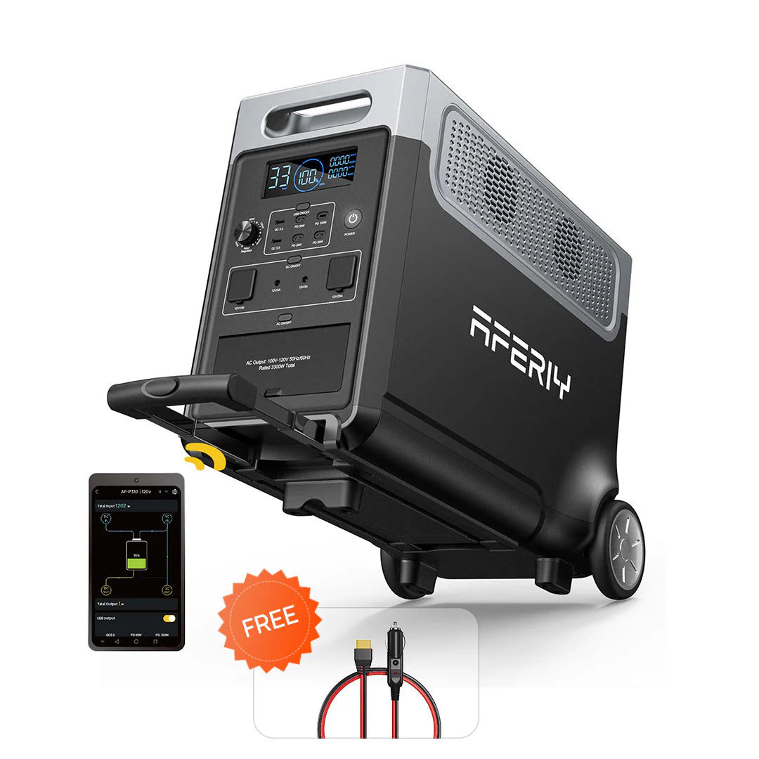AFERIY P310 Portable Power Station with Expandable Capacity 3600W 3840Wh - Energize Trek