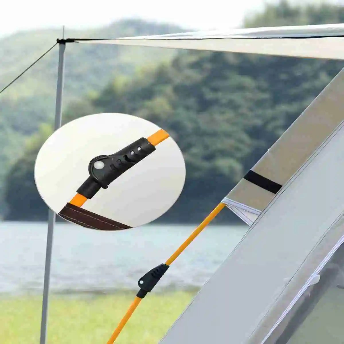 Pakicetus Outdoor Sunshade Camping Tent With Two Doors And Windows - Energize Trek