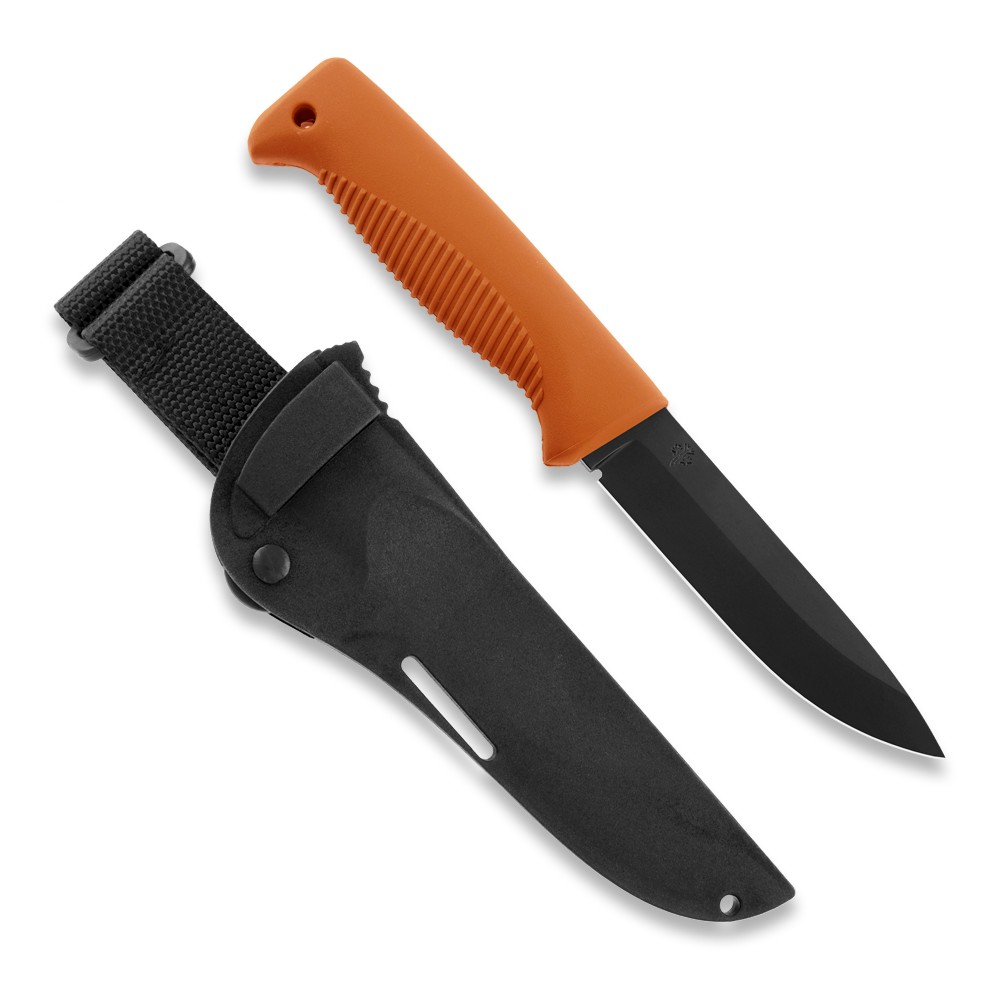 Peltonen M07 Ranger Puukko Black Cerakote Orange Handle FJP137 - Energize Trek