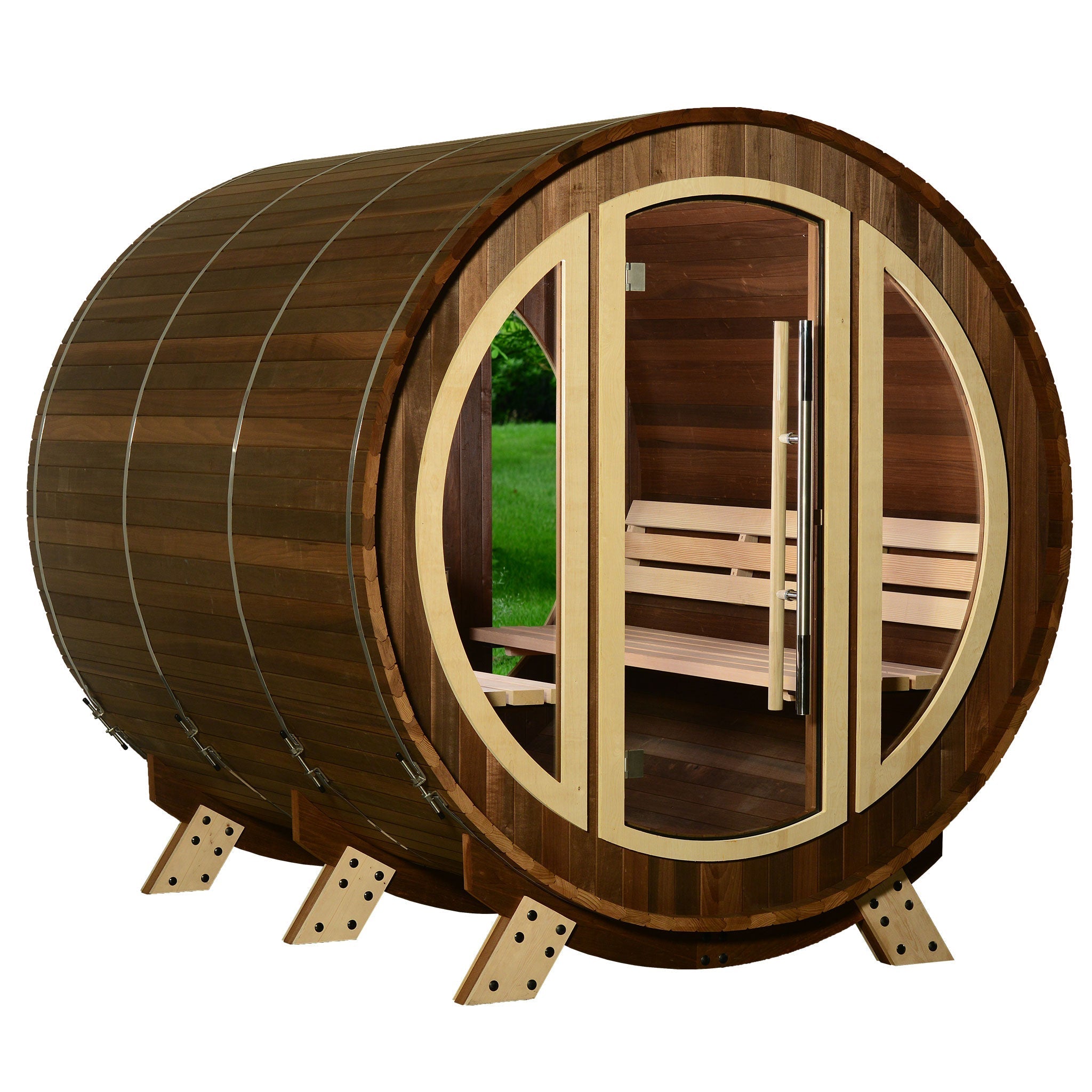 SAUNA EVOLUTION® Barrel Sauna Serenity Nature Air 9 - Energize Trek
