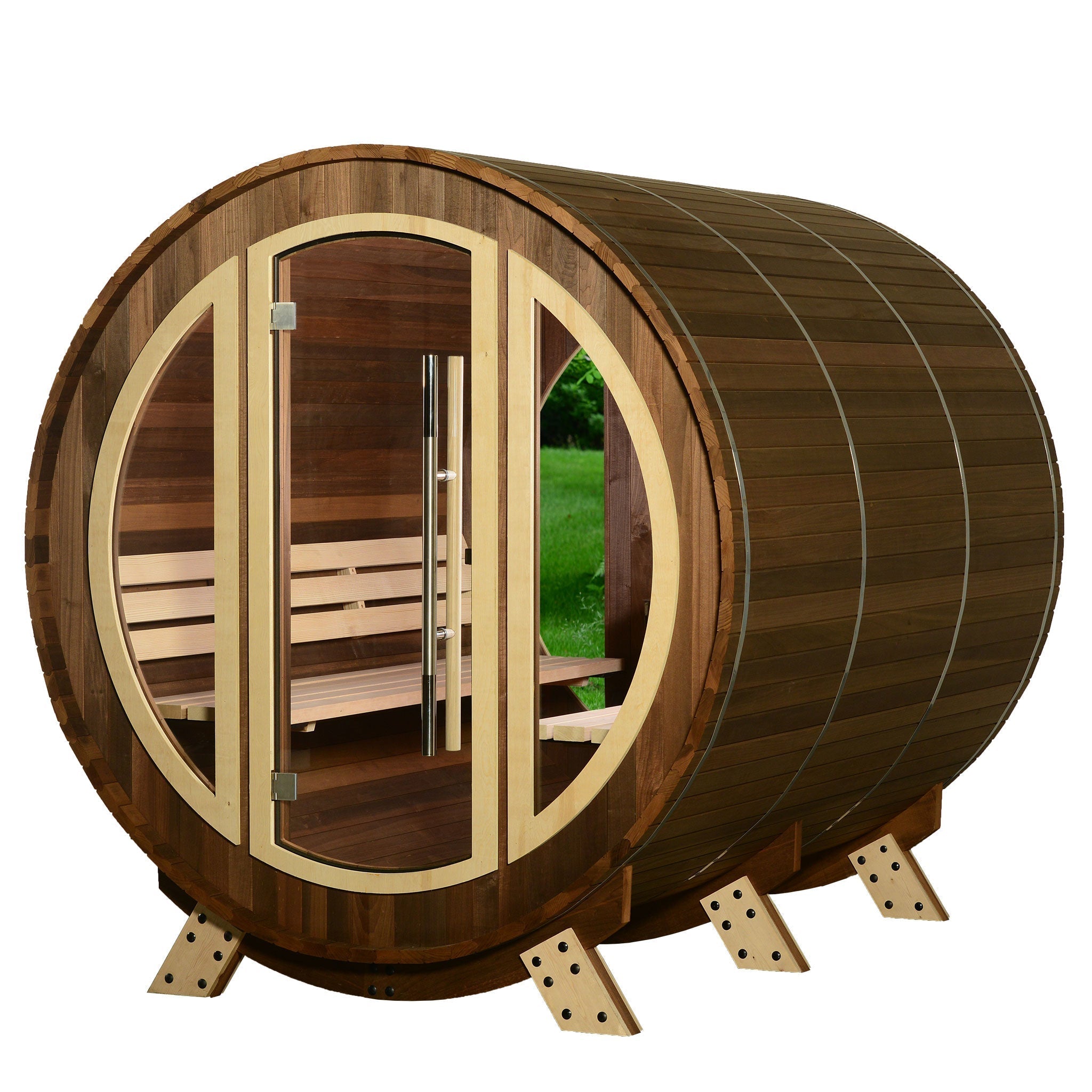 SAUNA EVOLUTION® Barrel Sauna Serenity Nature Air 9 - Energize Trek