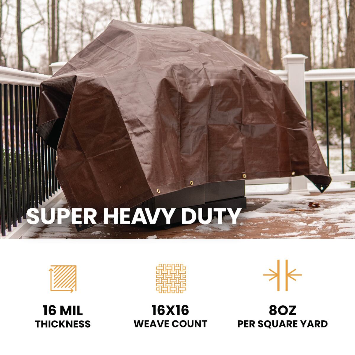 30’ x 40’ Super Heavy Duty Poly Tarp - Energize Trek